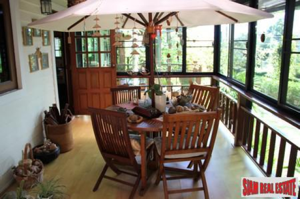 Beautiful Three Bed Sea View Thai Country Stlye House with Large Gardens at Koh Sirey-13