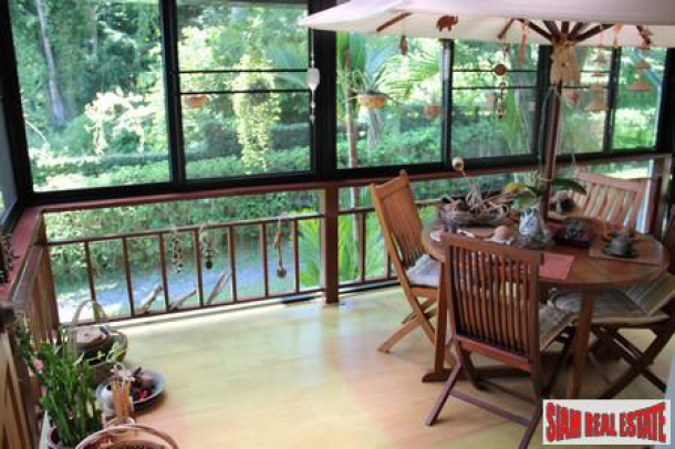 Beautiful Three Bed Sea View Thai Country Stlye House with Large Gardens at Koh Sirey-15