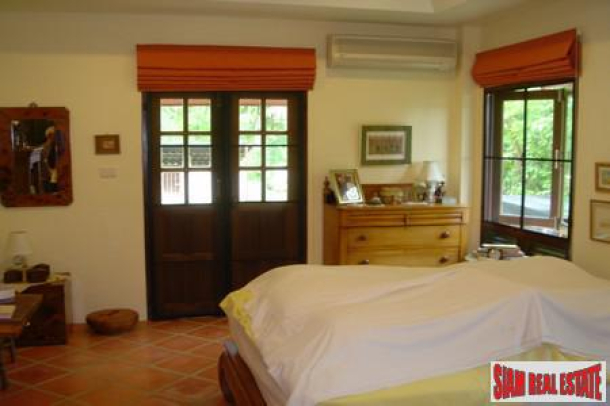 Beautiful Three Bed Sea View Thai Country Stlye House with Large Gardens at Koh Sirey-8