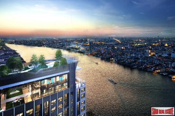 Nearing Completion is this High-Rise Riverside Smart Condo by Leading Thai Developer at Bang Phlat - 1 Bed Duplex Units-2