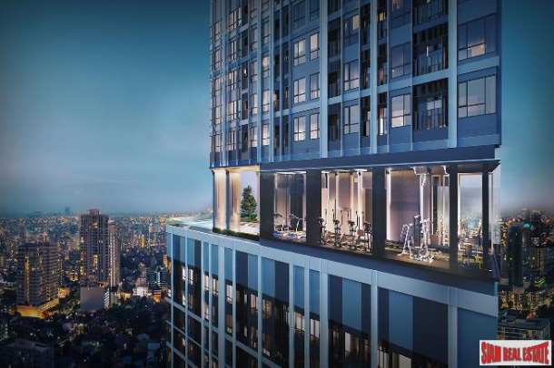 New High-Rise Smart Condo in Construction with Excellent Facilities on Connecting Road between Sukhumvit and Thepharak - 0 Metres to MRT - 1 Bed Units-1