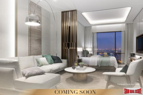 New Release of 2 Beds Condos in this Riverside High-Rise Charoen Nakhon - Ready to Move in March-29