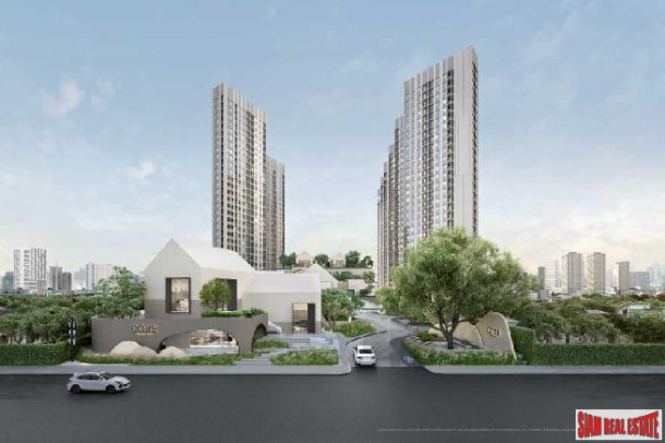 New High-Rise Condo Community with Excellent Facilities and Fully Furnished at Ratchada-Rama 9 - 2 Bed  Plus Units-1